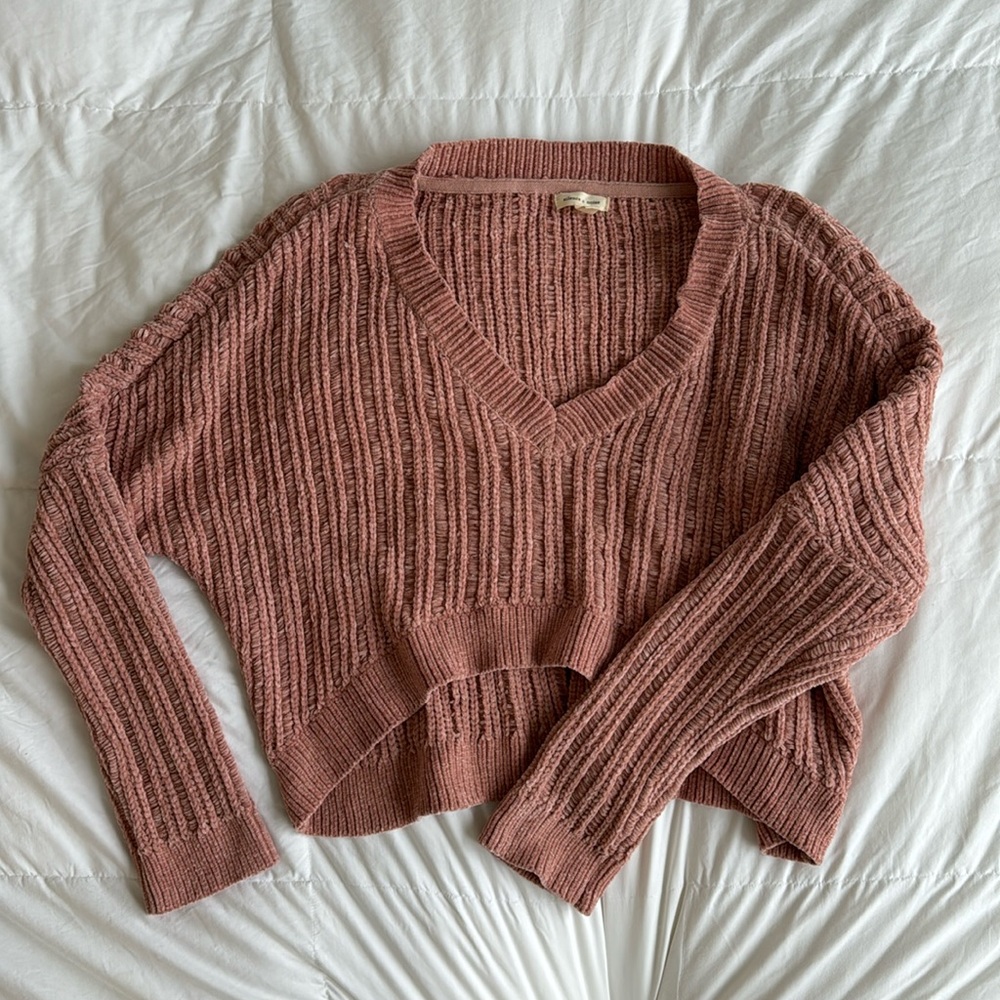 Silence + Noise cropped sweater